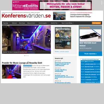 KonferensVärlden/Event & Expo startsida 2016