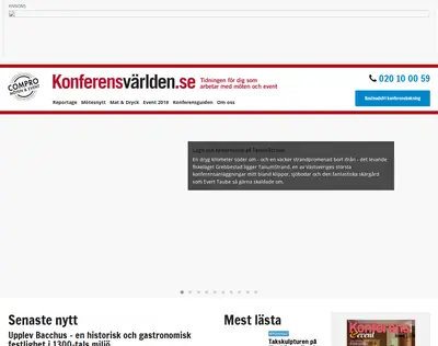 KonferensVärlden/Event & Expo startsida 2018