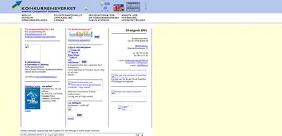 Konkurrensnytt startsida 2002