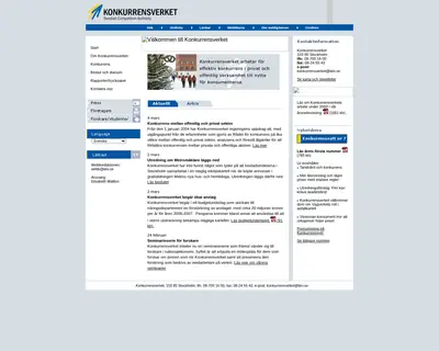 Konkurrensnytt startsida 2004