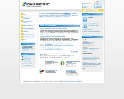Konkurrensnytt startsida 2009