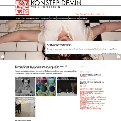 Konstepidemin startsida 2014