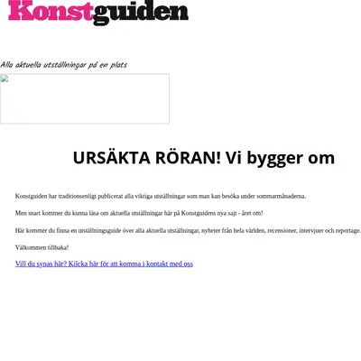 Konstguiden startsida 2018
