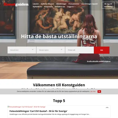 Konstguiden startsida 2023
