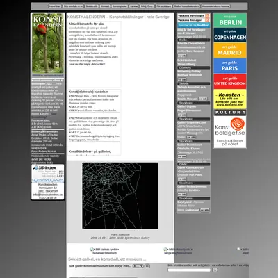 https://www.konstkalendern.se startsida 2011