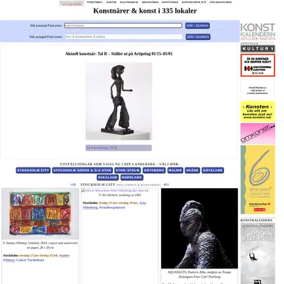 https://www.konstkalendern.se startsida 2022