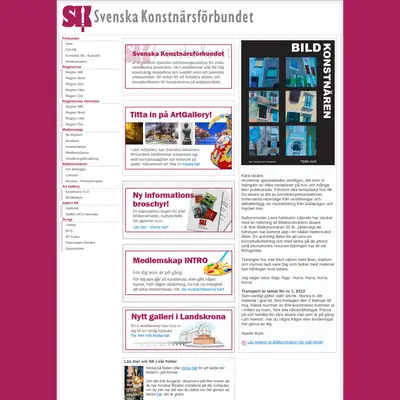 BildKonstnären startsida 2012