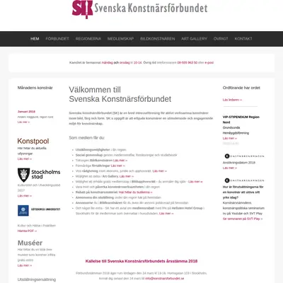 BildKonstnären startsida 2018