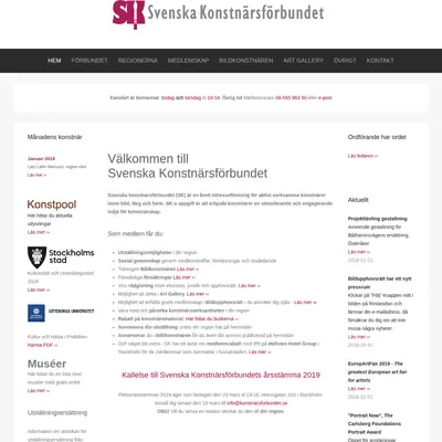 BildKonstnären startsida 2019