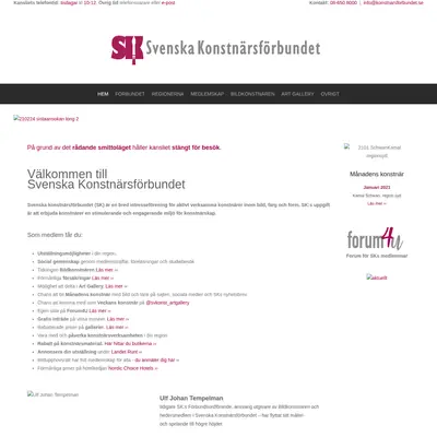 BildKonstnären startsida 2021