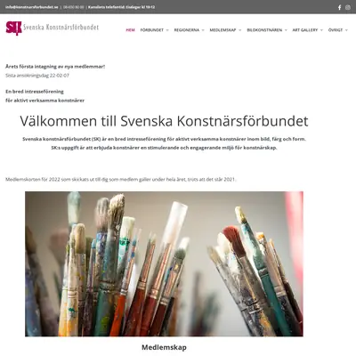 BildKonstnären startsida 2022