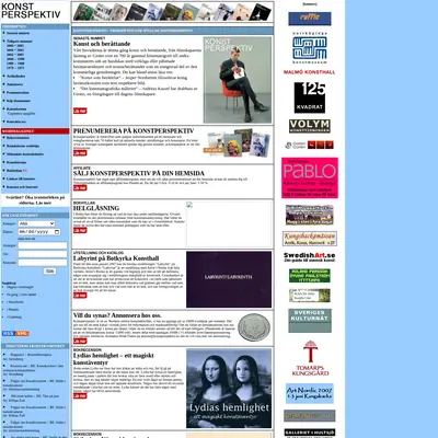 Konstperspektiv startsida 2007