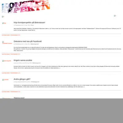 Konstperspektiv startsida 2011