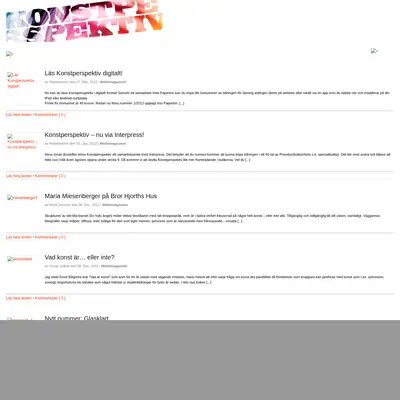 Konstperspektiv startsida 2012