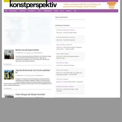 Konstperspektiv startsida 2014