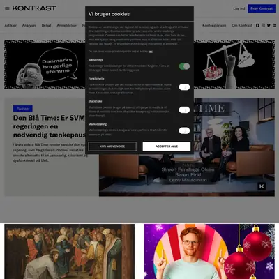 Kontrast Magasin startsida 2023