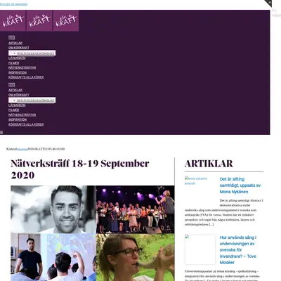 www.korkraft.se startsida 2020