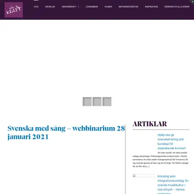 www.korkraft.se startsida 2025