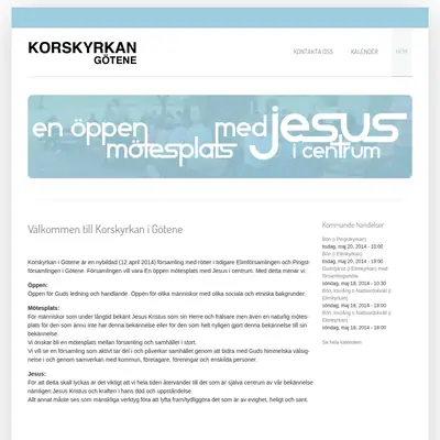 TV Korskyrkan Götene startsida 2014