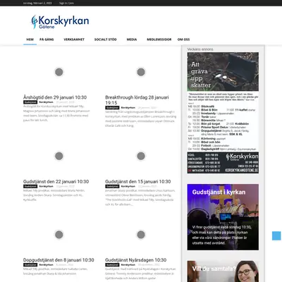 TV Korskyrkan Götene startsida 2023