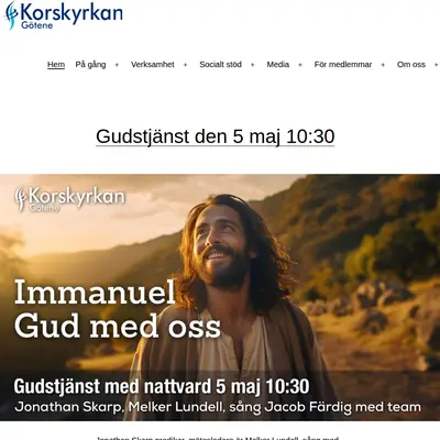 TV Korskyrkan Götene startsida 2024