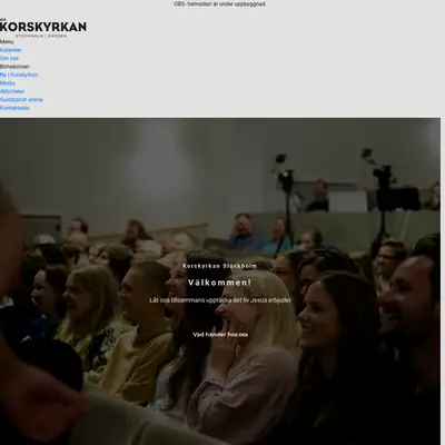 Gudstjänst i Korskyrkan Stockholm startsida 2023
