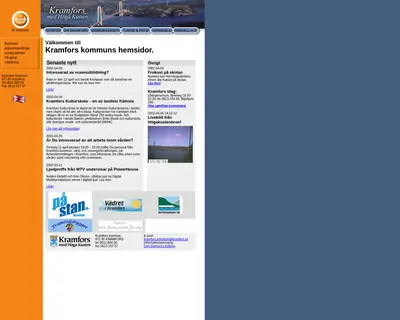 www.kramfors.se startsida 2002