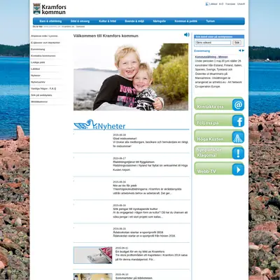 www.kramfors.se startsida 2015