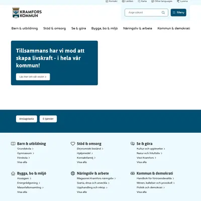 www.kramfors.se startsida 2026