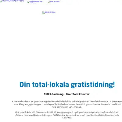 Kramforsbladet startsida 2020