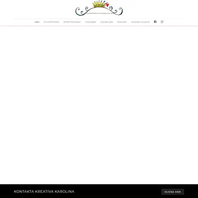 kreativakarolina.se startsida 2019