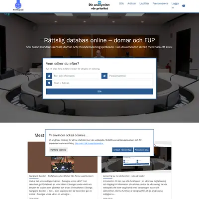 www.krimfup.se startsida 2025