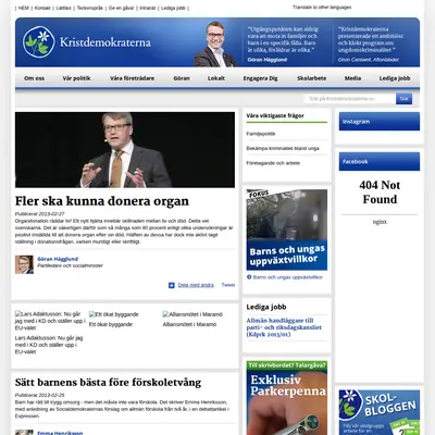 Kristdemokraterna i Nybro startsida 2013