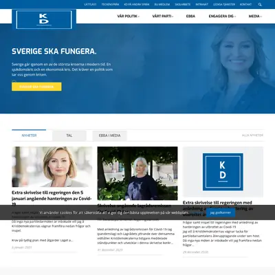 Kristdemokraterna i Nybro startsida 2021