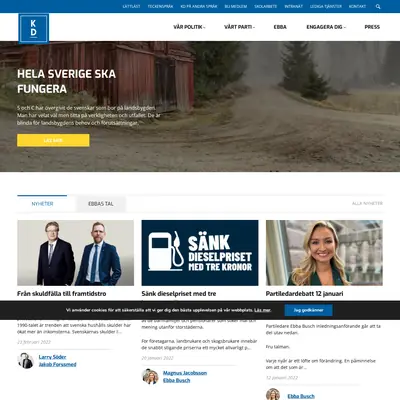Kristdemokraterna i Nybro startsida 2022