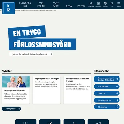 Kristdemokraterna i Nybro startsida 2023
