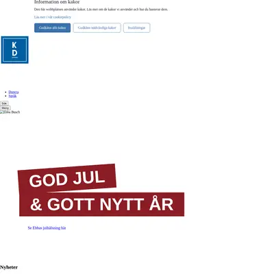Kristdemokraterna i Nybro startsida 2025