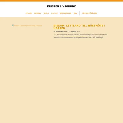 Kristen Livsgrund startsida 2022