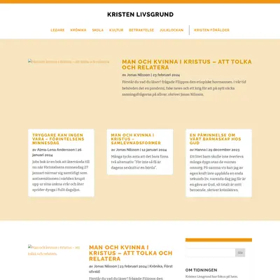 Kristen Livsgrund startsida 2024