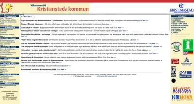 Hej Kristianstad startsida 2001