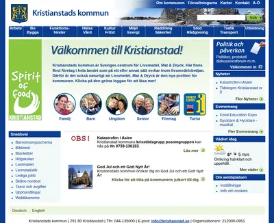 Hej Kristianstad startsida 2005