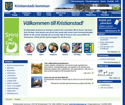 Hej Kristianstad startsida 2006