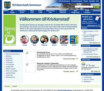 Hej Kristianstad startsida 2007