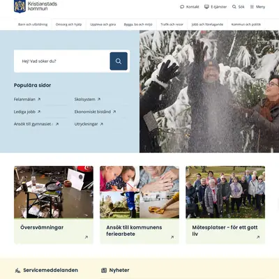Hej Kristianstad startsida 2024