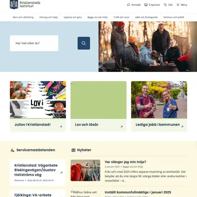 Hej Kristianstad startsida 2025