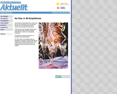 Kristinehamns-Aktuellt startsida 2019