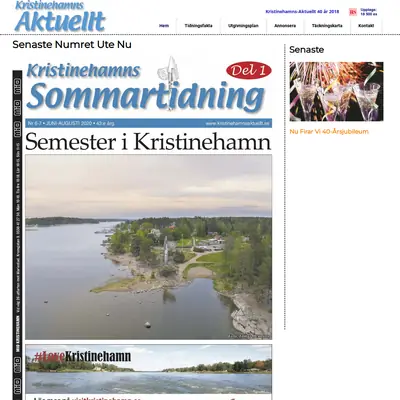 Kristinehamns-Aktuellt startsida 2023