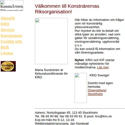 kro.se startsida 2000