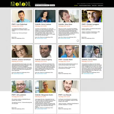 Krokodilen startsida 2016
