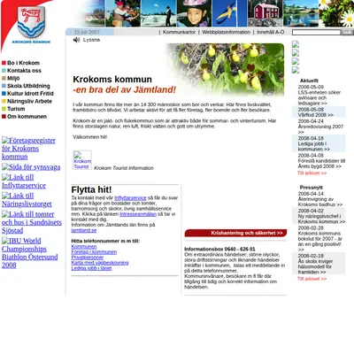 Vårt Krokom startsida 2009